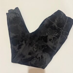 Danskin Black Activewear Leggings with Subtle Logo Detail